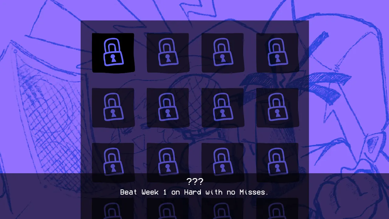 Achievements menu
