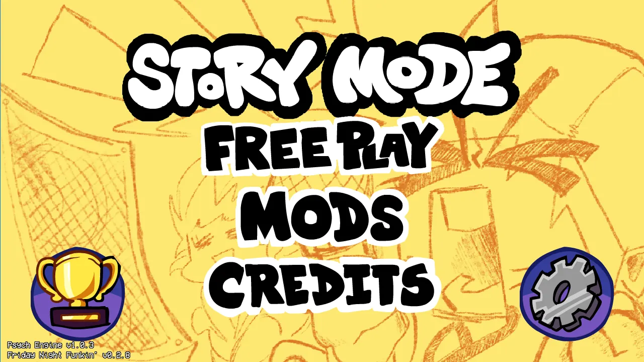 Further Engine running the classic Psych Engine style main menu