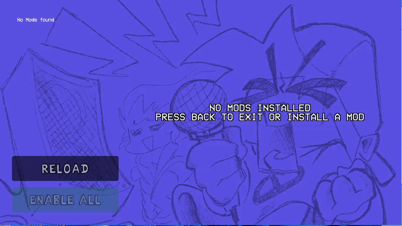 Mods menu
